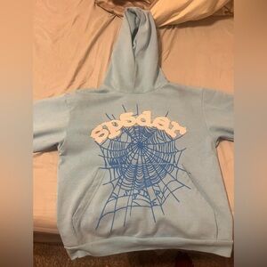 Sky Blue Spider “Sp5der” Hoodie